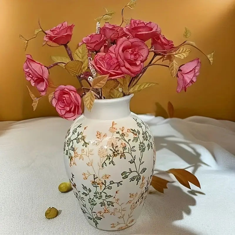 Vase de Style Européen et Américain Vintage - Grande Ouverture pour Fleurs Fraîches