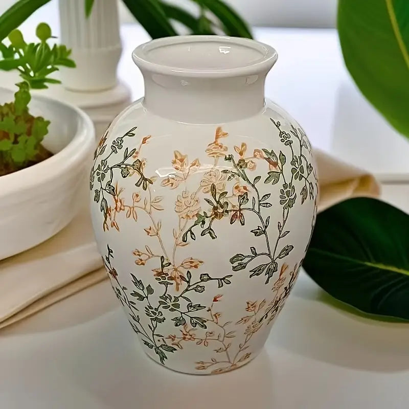 Vase de Style Européen et Américain Vintage - Grande Ouverture pour Fleurs Fraîches